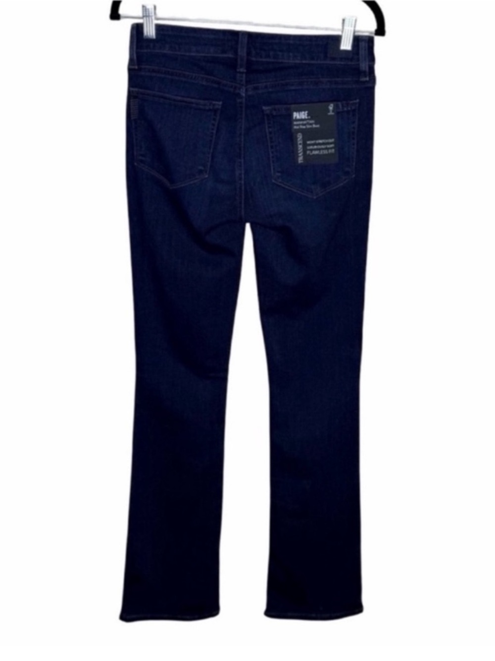 Paige Manhattan Midrise Slim Boot Jeans Size 28 NWT Spirit Wash 34” Inseam - Picture 3 of 9